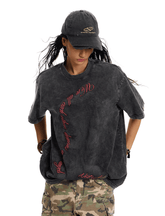 Vintage Washed Oversized Graphic Tee - COPPING THREADS - 0123Start